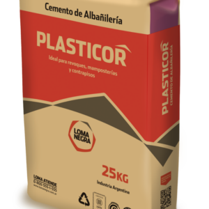 PLASTICOR LOMA NEGRA x 25 kg.